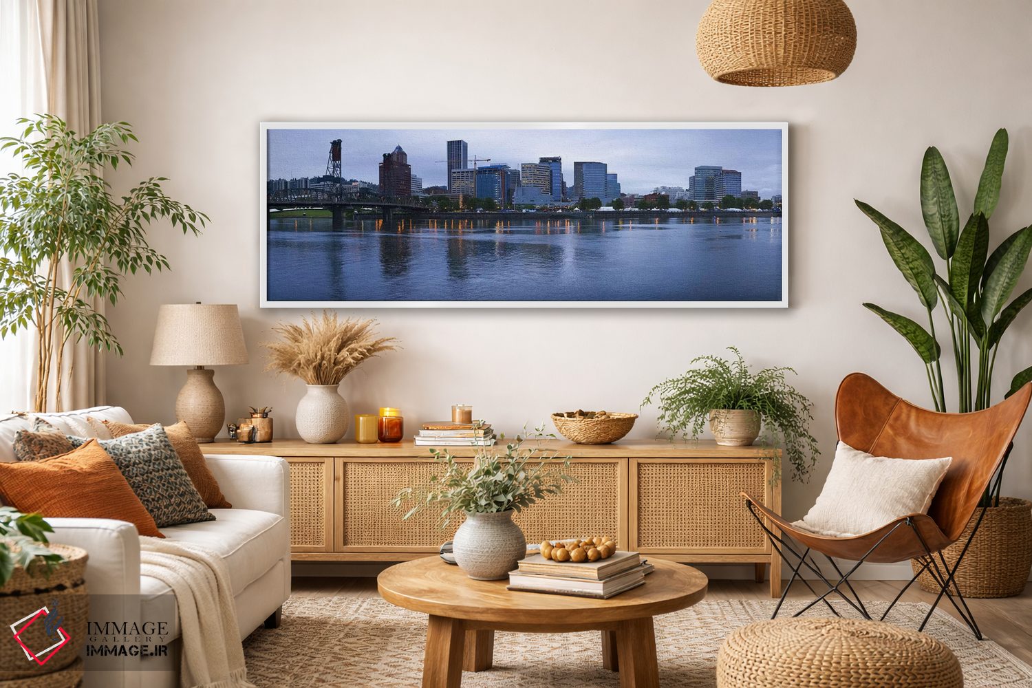تابلو دکوراتیو Willamette River, Portland, Multnomah County, Oregon, U… اثر پانورامیک ایمجز - D2W