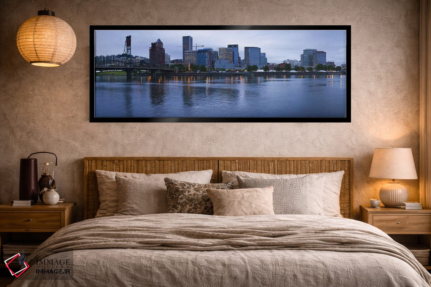 تابلو دکوراتیو Willamette River, Portland, Multnomah County, Oregon, U… اثر پانورامیک ایمجز - D5B