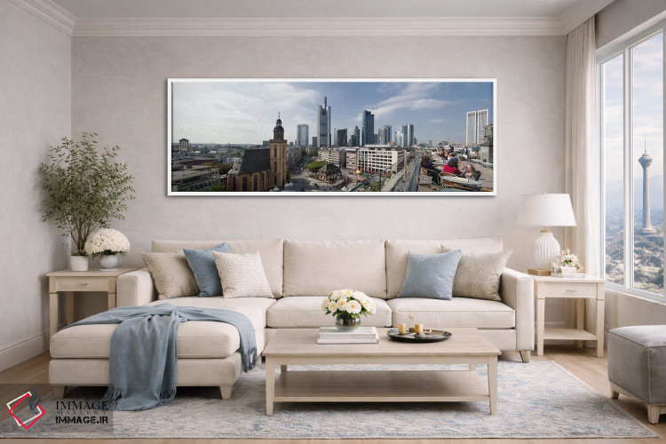 تابلو دکوراتیو St. Catherine's Church, Hauptwache, Frankfurt, Hesse, G… اثر پانورامیک ایمجز - D5W