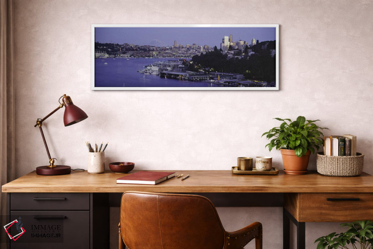 تابلو دکوراتیو Lake Union, Seattle, King County, Washington State, USA… اثر پانورامیک ایمجز - D3W