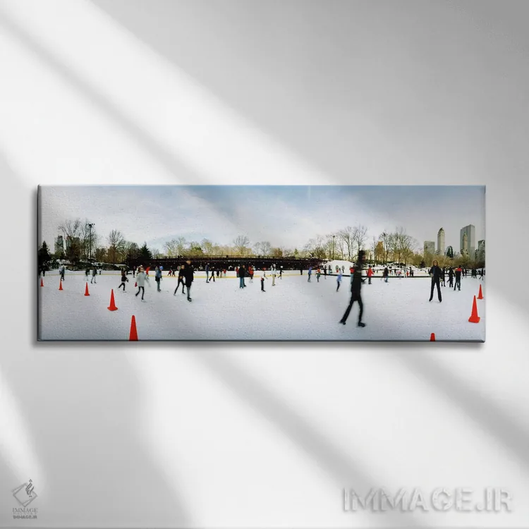 تابلو دکوراتیو Wollman Rink, Central Park, Manhattan, New York City, N… اثر پانورامیک ایمجز - نمای روبهرو روی دیوار