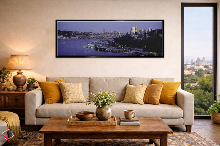 تابلو دکوراتیو Lake Union, Seattle, King County, Washington State, USA… اثر پانورامیک ایمجز - D6B