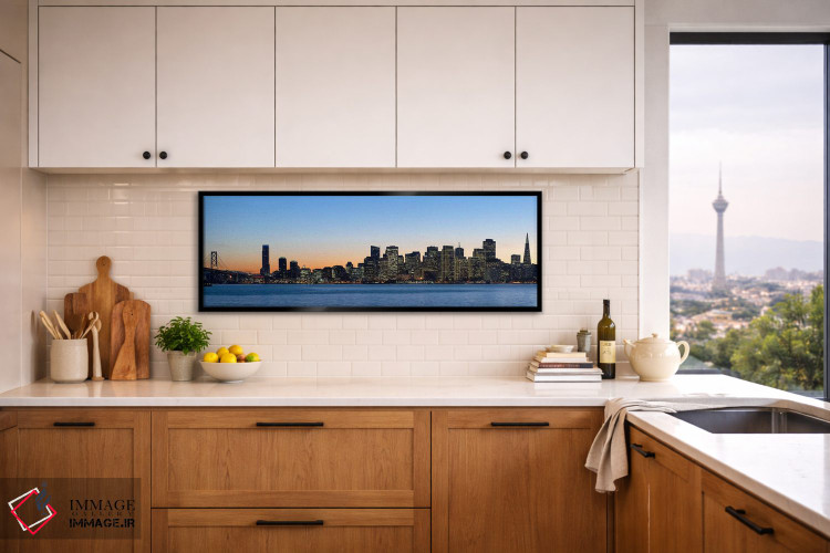 تابلو دکوراتیو Bay Bridge, San Francisco, California, USA 2010,خط افق… اثر پانورامیک ایمجز - D5B