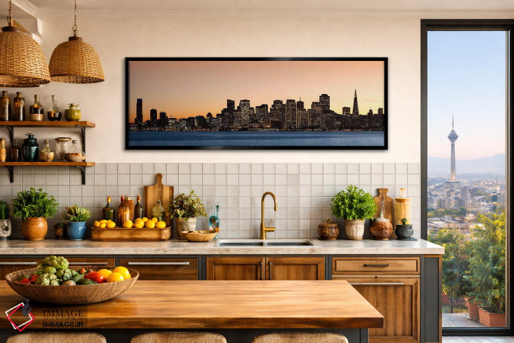 تابلو دکوراتیو San Francisco, California, USA 2010,ساختمان های روشن هن… اثر پانورامیک ایمجز - D2B