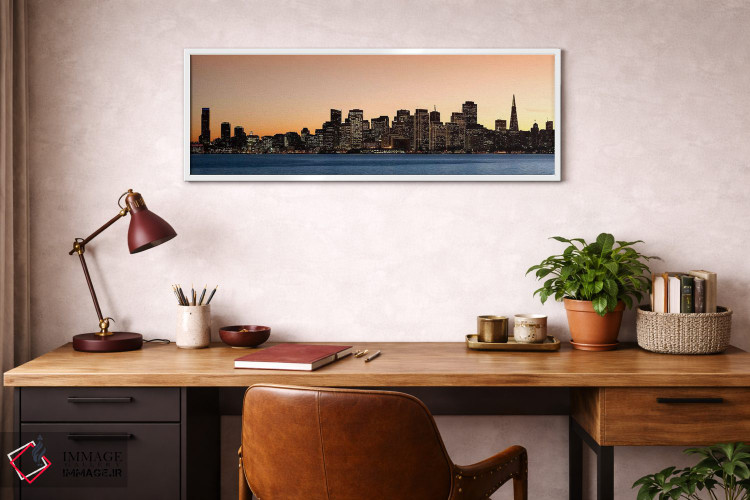 تابلو دکوراتیو San Francisco, California, USA 2010,ساختمان های روشن هن… اثر پانورامیک ایمجز - D4W