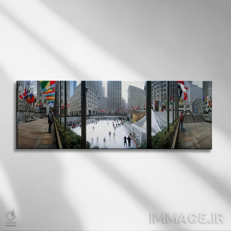 تابلو دکوراتیو Rockefeller Center, Manhattan, New York City, New York… اثر پانورامیک ایمجز - نمای روبهرو روی دیوار