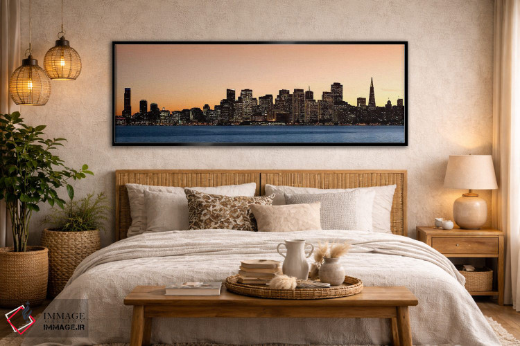 تابلو دکوراتیو San Francisco, California, USA 2010,ساختمان های روشن هن… اثر پانورامیک ایمجز - D5B