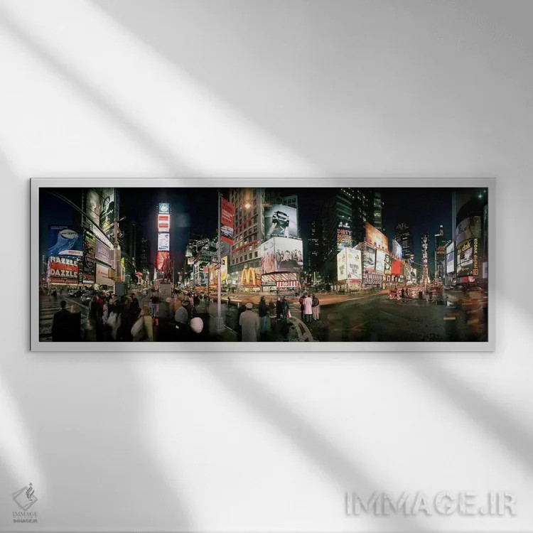 تابلو دکوراتیو Times Square, Manhattan, New York City, New York State… اثر پانورامیک ایمجز - نمای قابدار سفید