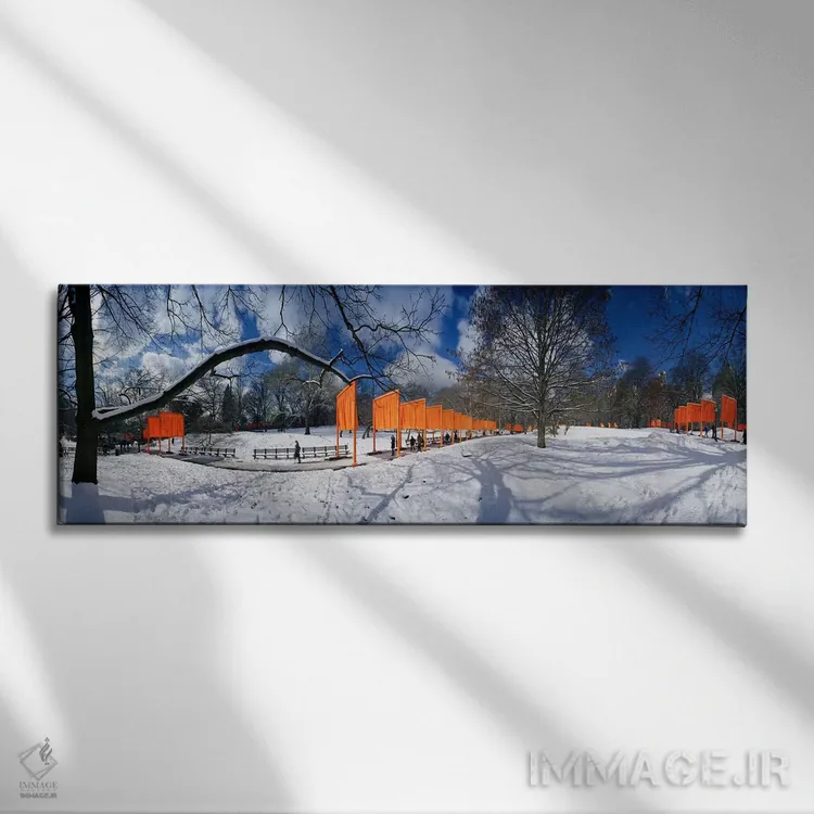 تابلو دکوراتیو The Gates, Central Park, Manhattan, New York City, New… اثر پانورامیک ایمجز - نمای روبهرو روی دیوار