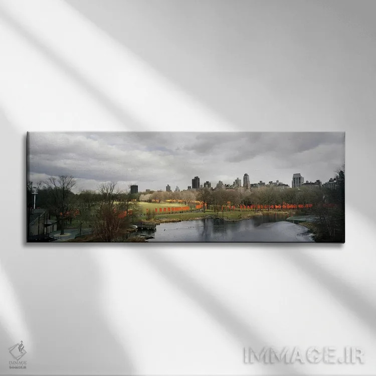 تابلو دکوراتیو The Gates, Central Park, Manhattan, New York City, New… اثر پانورامیک ایمجز - نمای روبهرو روی دیوار