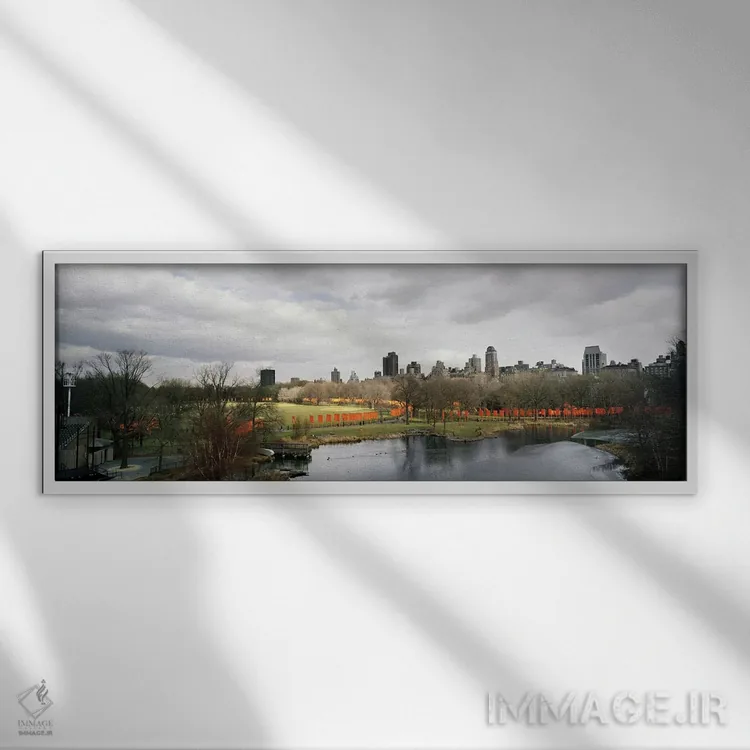 تابلو دکوراتیو The Gates, Central Park, Manhattan, New York City, New… اثر پانورامیک ایمجز - نمای قابدار سفید
