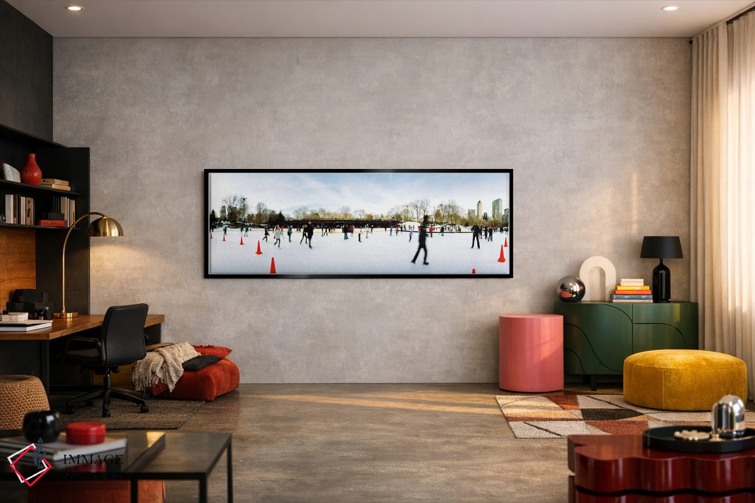 تابلو دکوراتیو Wollman Rink, Central Park, Manhattan, New York City, N… اثر پانورامیک ایمجز - D4B