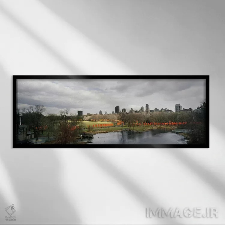 تابلو دکوراتیو The Gates, Central Park, Manhattan, New York City, New… اثر پانورامیک ایمجز - نمای قابدار مشکی