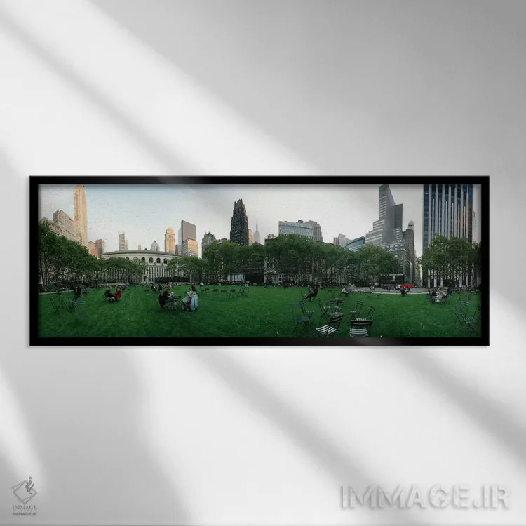 تابلو دکوراتیو Bryant Park, Manhattan, New York City, New York State… اثر پانورامیک ایمجز - نمای قابدار مشکی