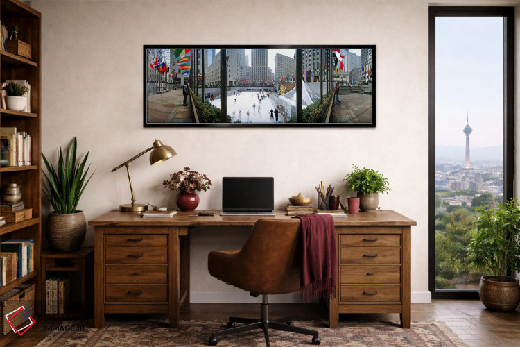 تابلو دکوراتیو Rockefeller Center, Manhattan, New York City, New York… اثر پانورامیک ایمجز - D3B
