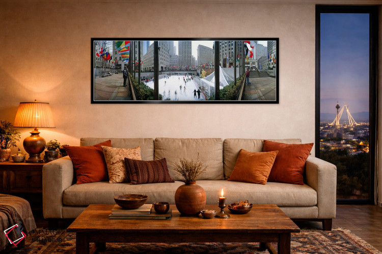تابلو دکوراتیو Rockefeller Center, Manhattan, New York City, New York… اثر پانورامیک ایمجز - D5B
