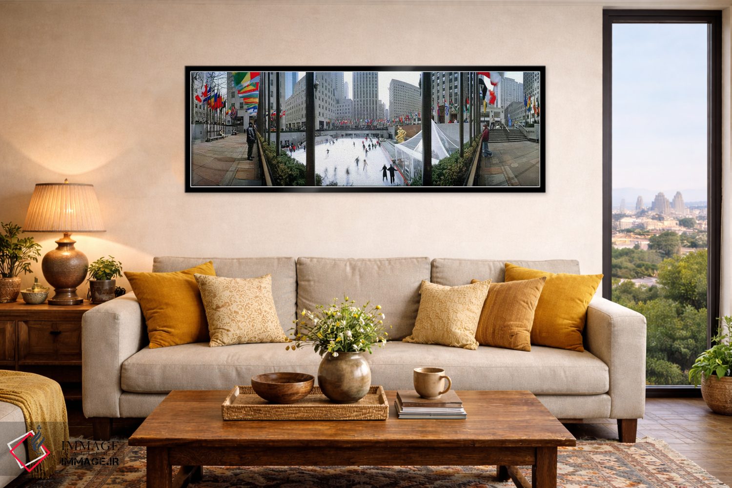 تابلو دکوراتیو Rockefeller Center, Manhattan, New York City, New York… اثر پانورامیک ایمجز - D6B