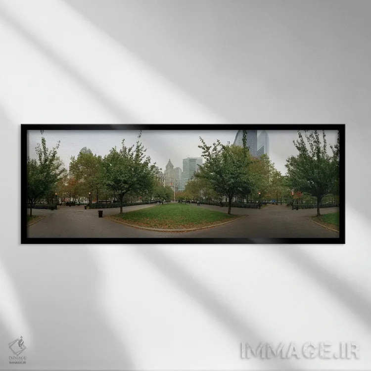 تابلو دکوراتیو Battery Park, Manhattan, New York City, New York State… اثر پانورامیک ایمجز - نمای قابدار مشکی