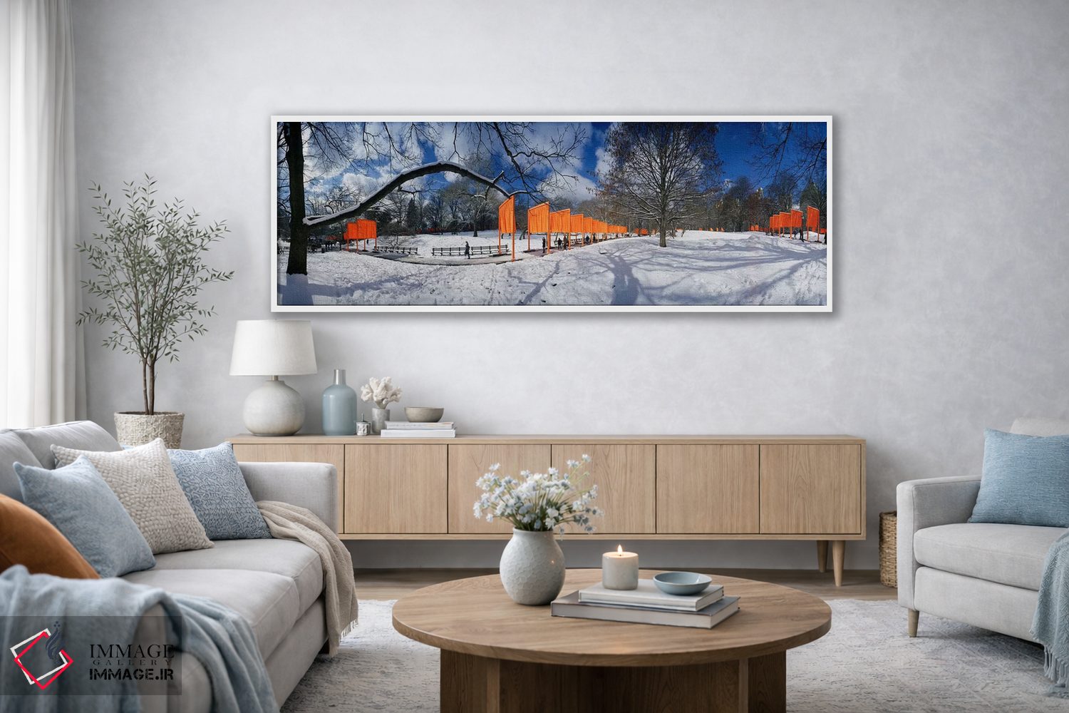 تابلو دکوراتیو The Gates, Central Park, Manhattan, New York City, New… اثر پانورامیک ایمجز - D3W