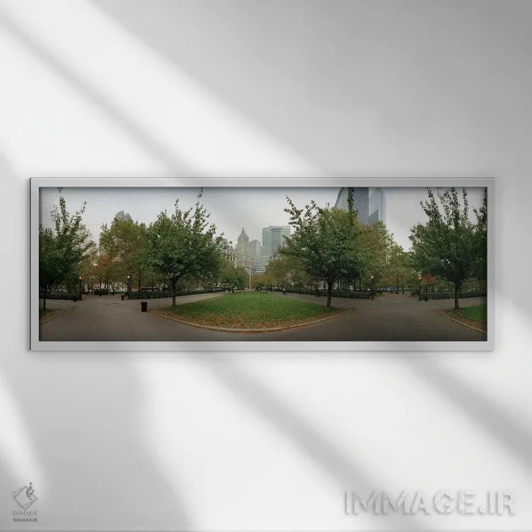 تابلو دکوراتیو Battery Park, Manhattan, New York City, New York State… اثر پانورامیک ایمجز - نمای قابدار سفید