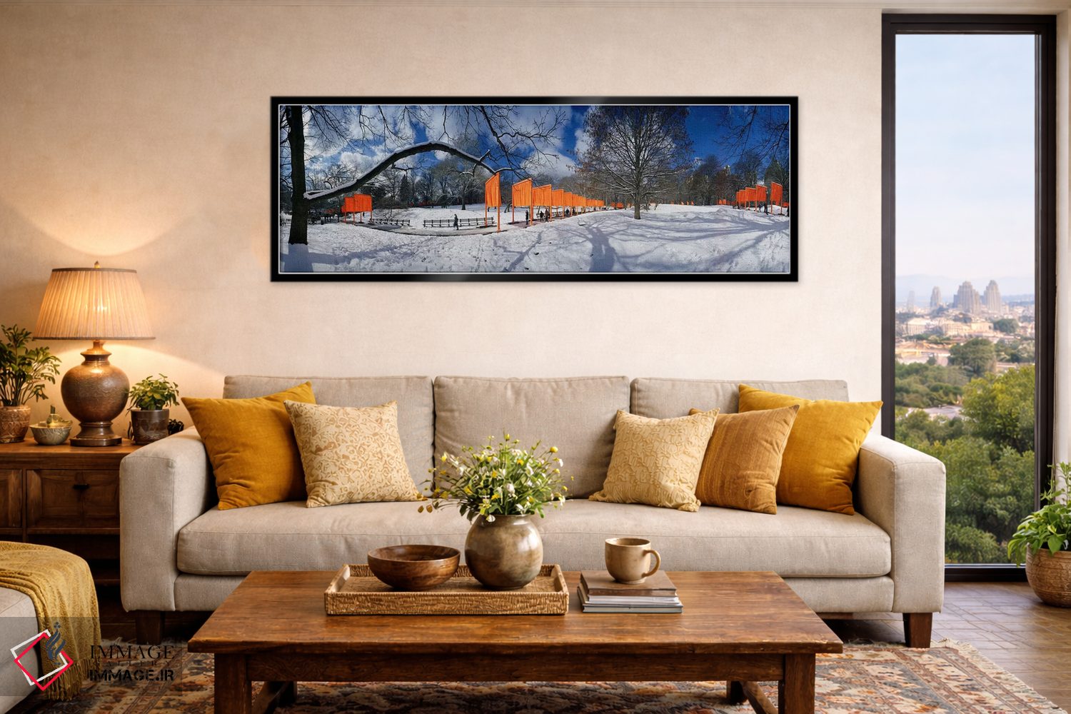 تابلو دکوراتیو The Gates, Central Park, Manhattan, New York City, New… اثر پانورامیک ایمجز - D6B