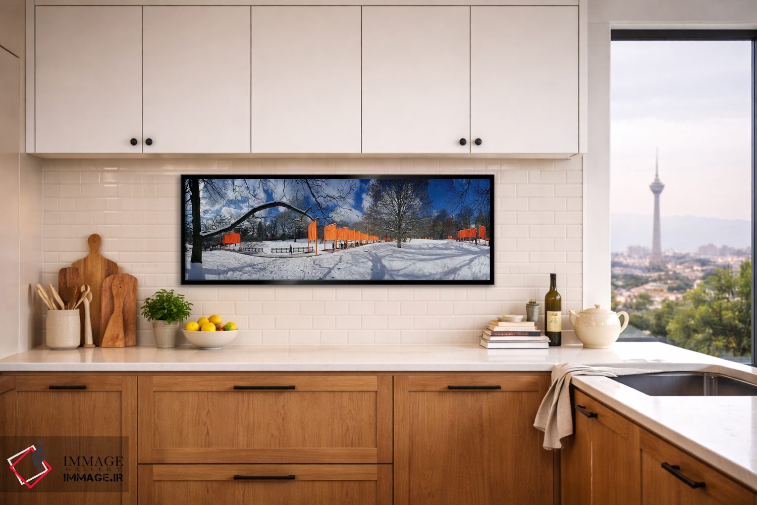 تابلو دکوراتیو The Gates, Central Park, Manhattan, New York City, New… اثر پانورامیک ایمجز - D5B