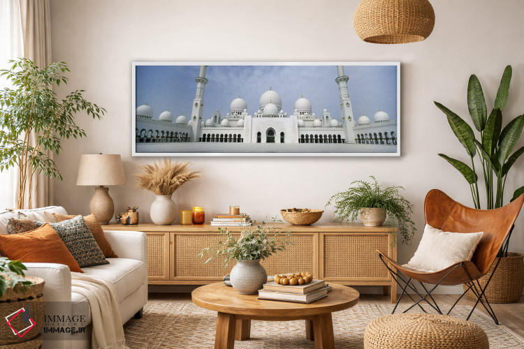 تابلو دکوراتیو Sheikh Zayed Mosque, Abu Dhabi, United Arab Emirates,نم… اثر پانورامیک ایمجز - D3W