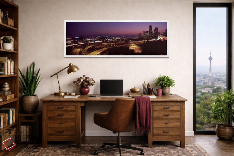 تابلو دکوراتیو Seattle, King County, Washington State, USA 2010,شهر نو… اثر پانورامیک ایمجز - D1W