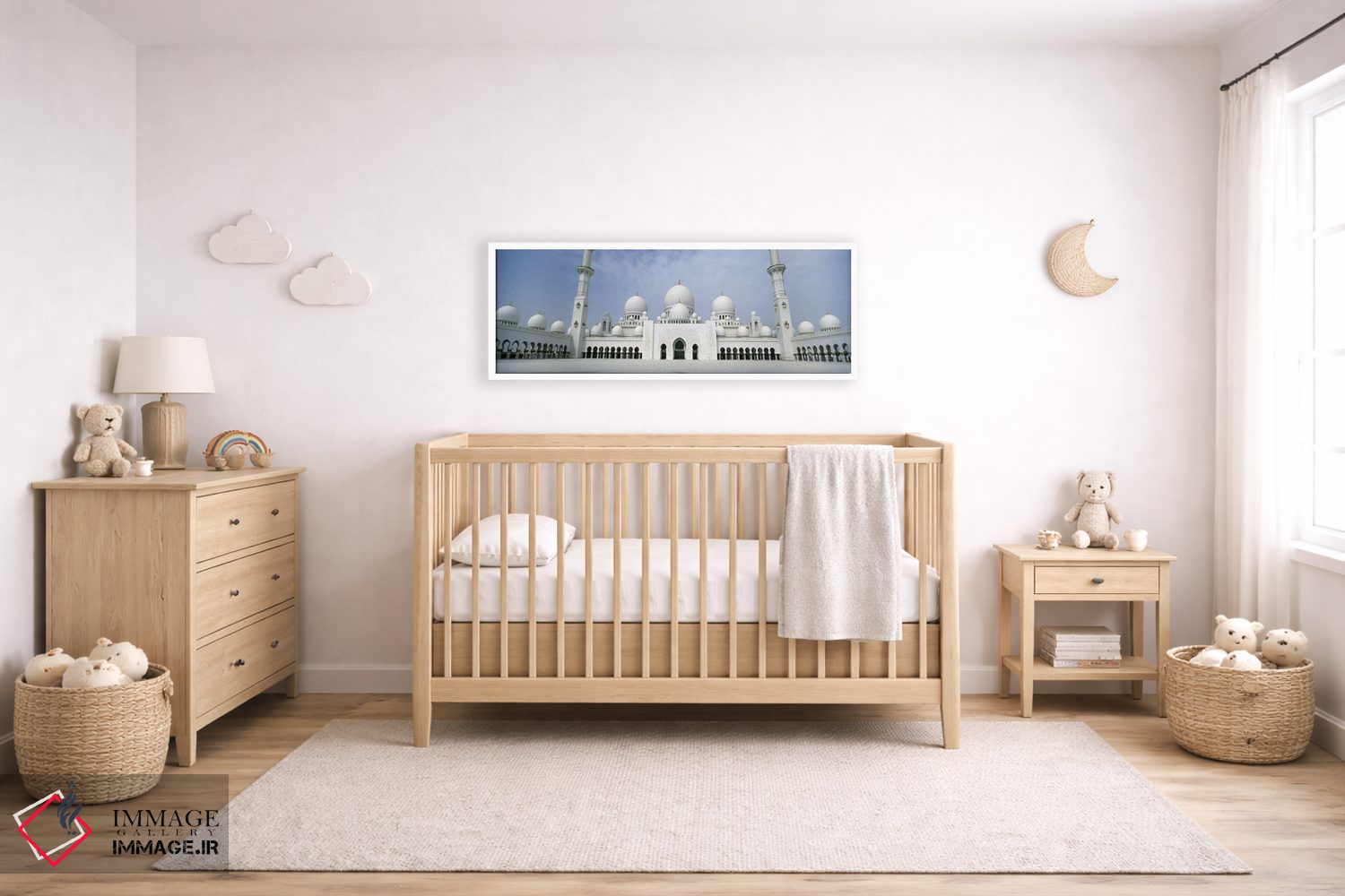 تابلو دکوراتیو Sheikh Zayed Mosque, Abu Dhabi, United Arab Emirates,نم… اثر پانورامیک ایمجز - D6W