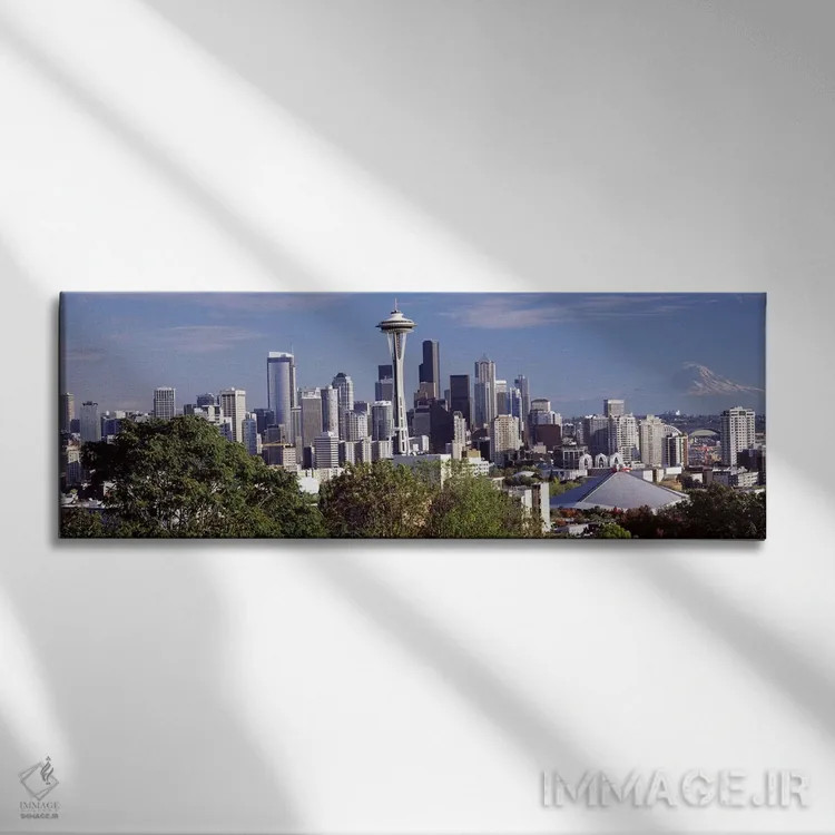 تابلو دکوراتیو Space Needle, Seattle, King County, Washington State, U… اثر پانورامیک ایمجز - نمای روبهرو روی دیوار