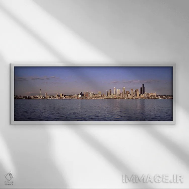 تابلو دکوراتیو Seattle, King County, Washington State, USA 2010,منظره… اثر پانورامیک ایمجز - نمای قابدار سفید
