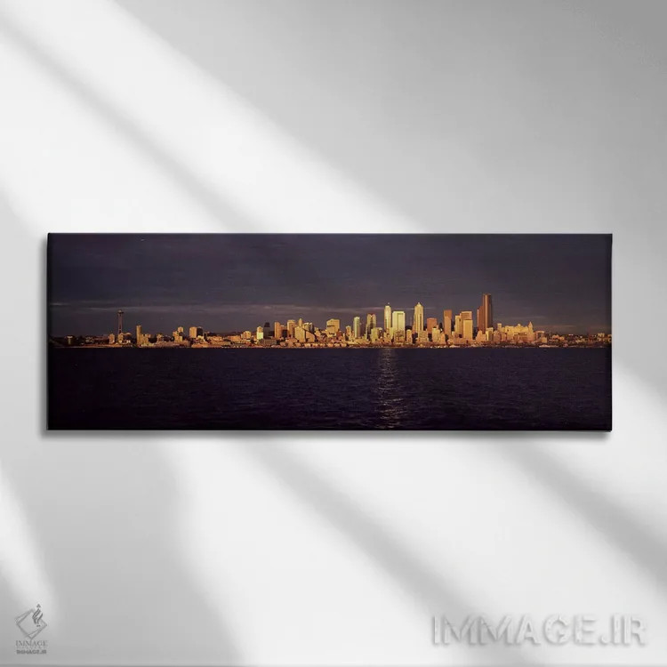 تابلو دکوراتیو Seattle, King County, Washington State, USA,منظره شهر ا… اثر پانورامیک ایمجز - نمای روبهرو روی دیوار
