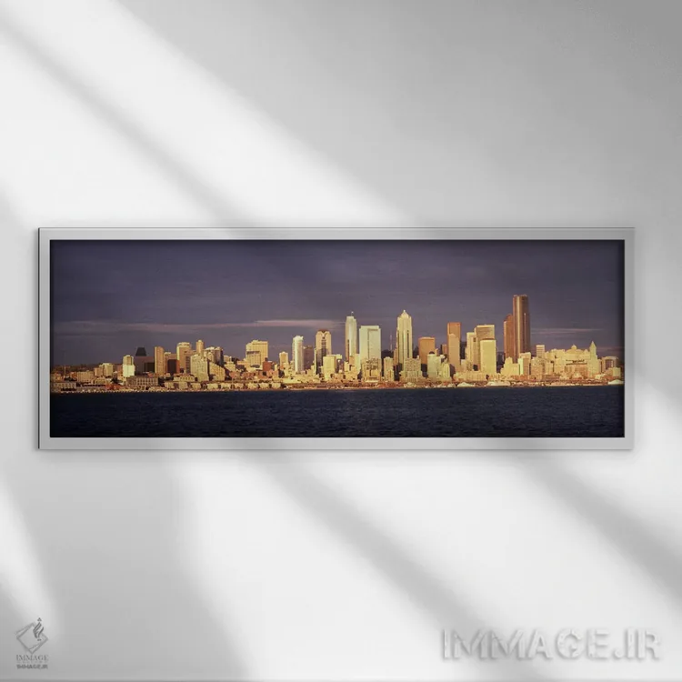 تابلو دکوراتیو Seattle, King County, Washington State, USA 2010 #2,منظ… اثر پانورامیک ایمجز - نمای قابدار سفید