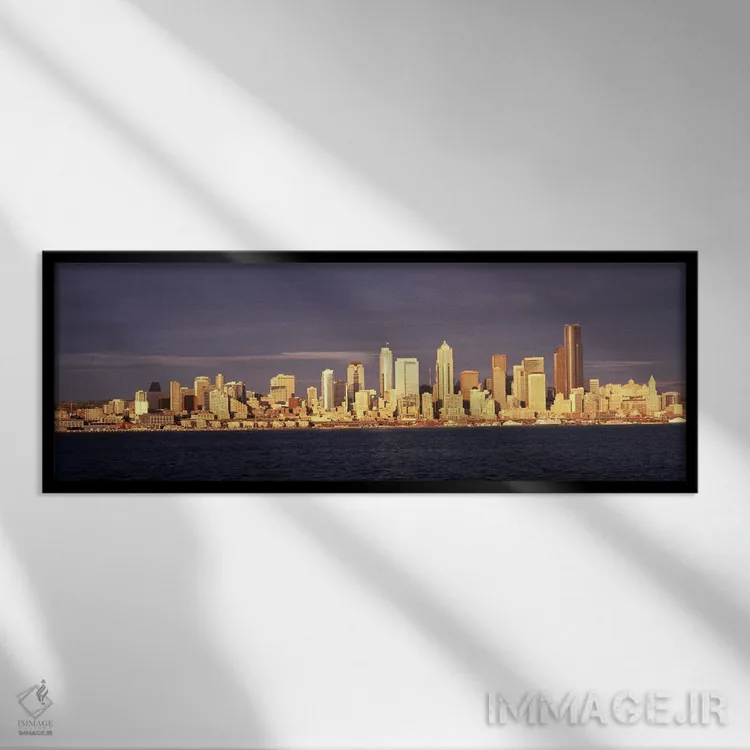 تابلو دکوراتیو Seattle, King County, Washington State, USA 2010 #2,منظ… اثر پانورامیک ایمجز - نمای قابدار مشکی