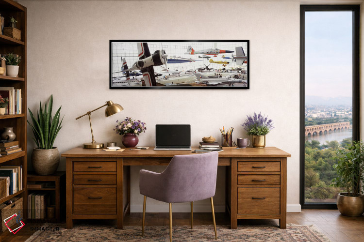 تابلو دکوراتیو Museum of Flight, Seattle, Washington State, USA,فضای د… اثر پانورامیک ایمجز - D2B