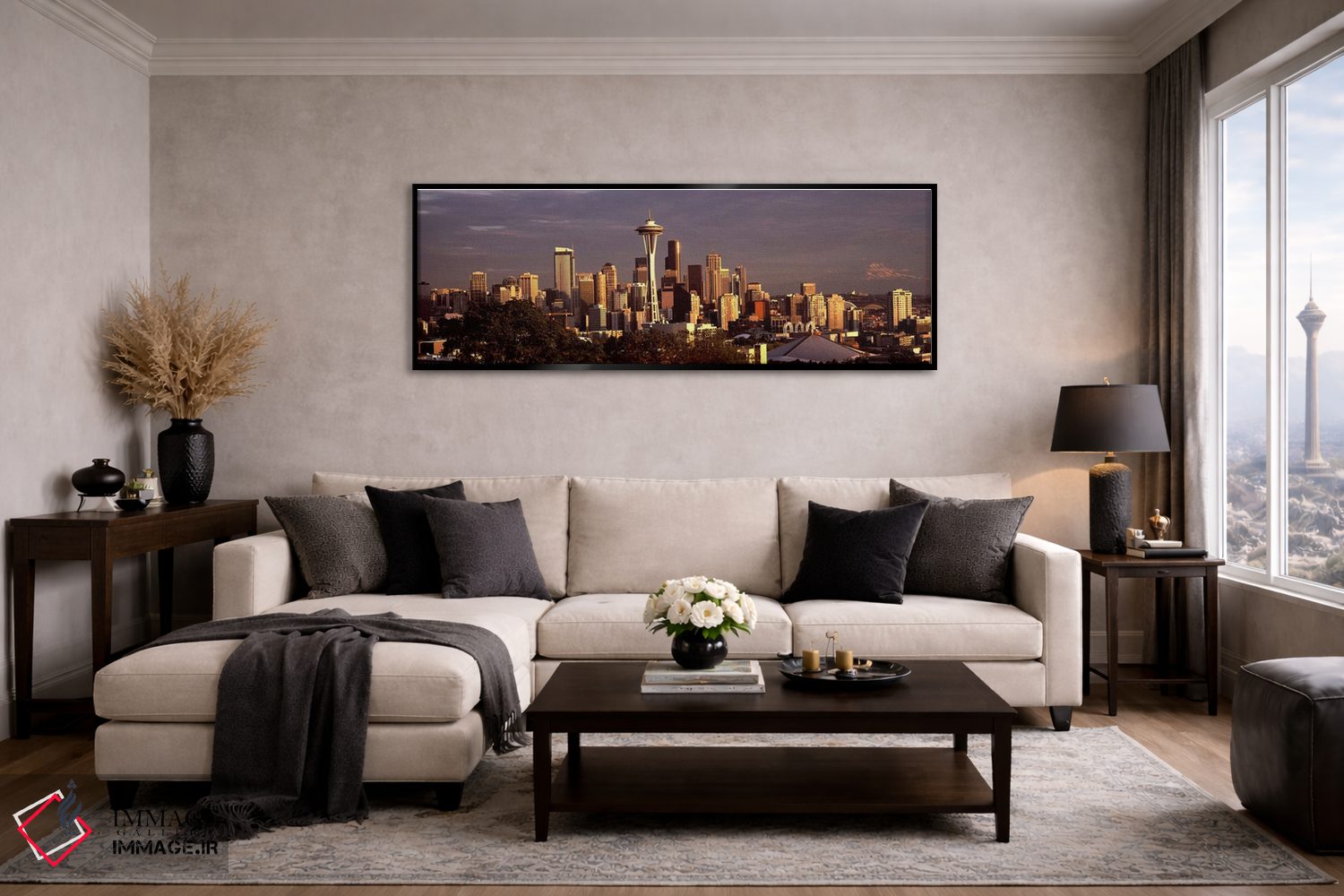 تابلو دکوراتیو Space Needle, Seattle, King County, Washington State, U… اثر پانورامیک ایمجز - D4B