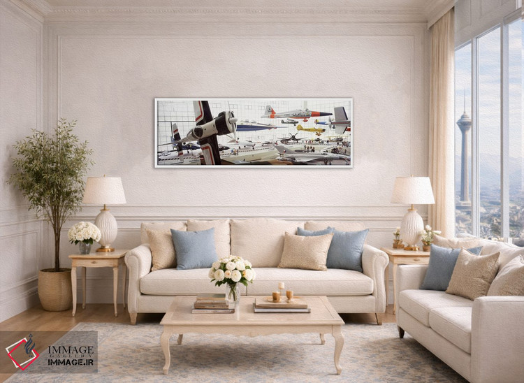 تابلو دکوراتیو Museum of Flight, Seattle, Washington State, USA,فضای د… اثر پانورامیک ایمجز - D4W