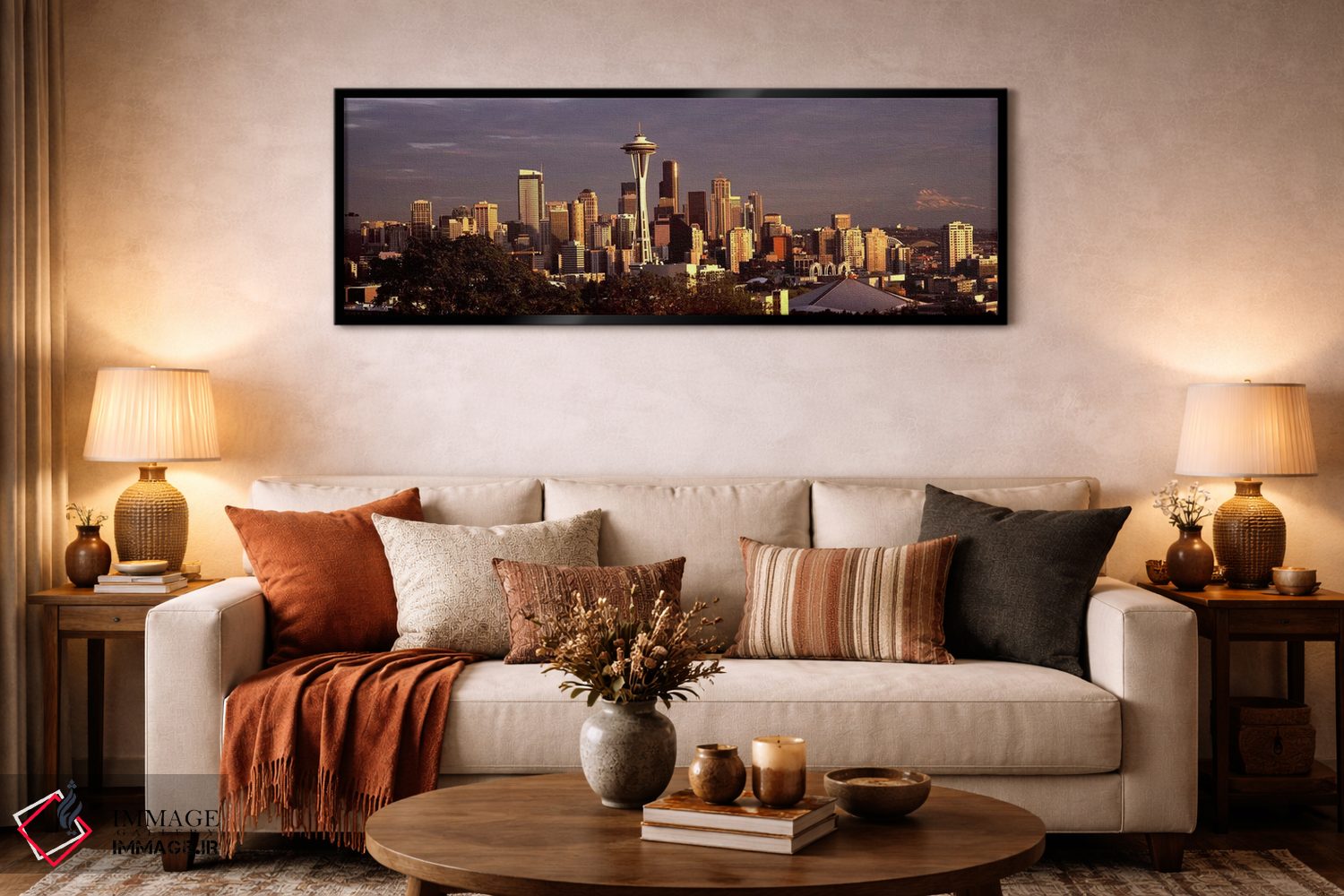 تابلو دکوراتیو Space Needle, Seattle, King County, Washington State, U… اثر پانورامیک ایمجز - D5B