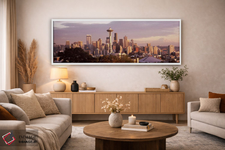 تابلو دکوراتیو Seattle, King County, Washington State, USA,نمای شهر از… اثر پانورامیک ایمجز - D3W