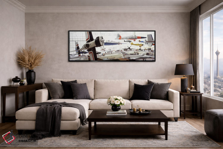 تابلو دکوراتیو Museum of Flight, Seattle, Washington State, USA,فضای د… اثر پانورامیک ایمجز - D5B