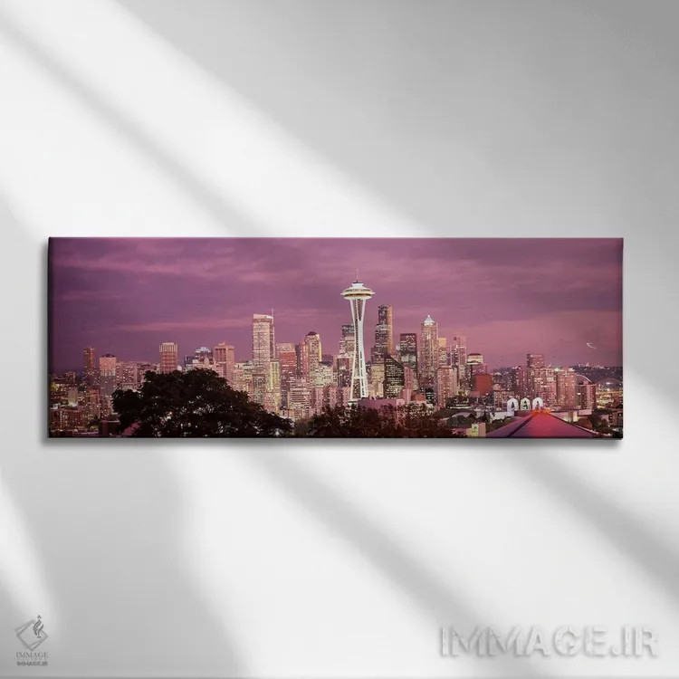 تابلو دکوراتیو Space Needle, Seattle, King County, Washington State, U… اثر پانورامیک ایمجز - نمای روبهرو روی دیوار
