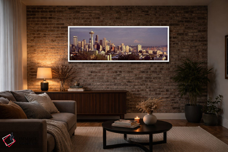 تابلو دکوراتیو Space Needle, Seattle, King County, Washington State, U… اثر پانورامیک ایمجز - D3W