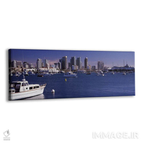 تابلو دکوراتیو San Diego, California, USA 2010,ساختمان ها در کنار آب… اثر پانورامیک ایمجز - نمای پرسپکتیو محصول