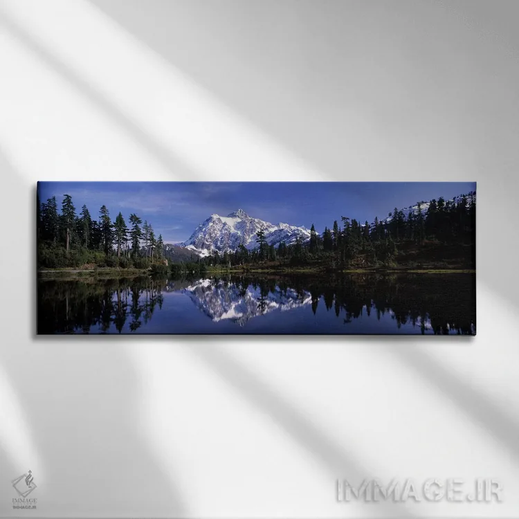 تابلو دکوراتیو Mt Shuksan, Picture Lake, North Cascades National Park… اثر پانورامیک ایمجز - نمای روبهرو روی دیوار