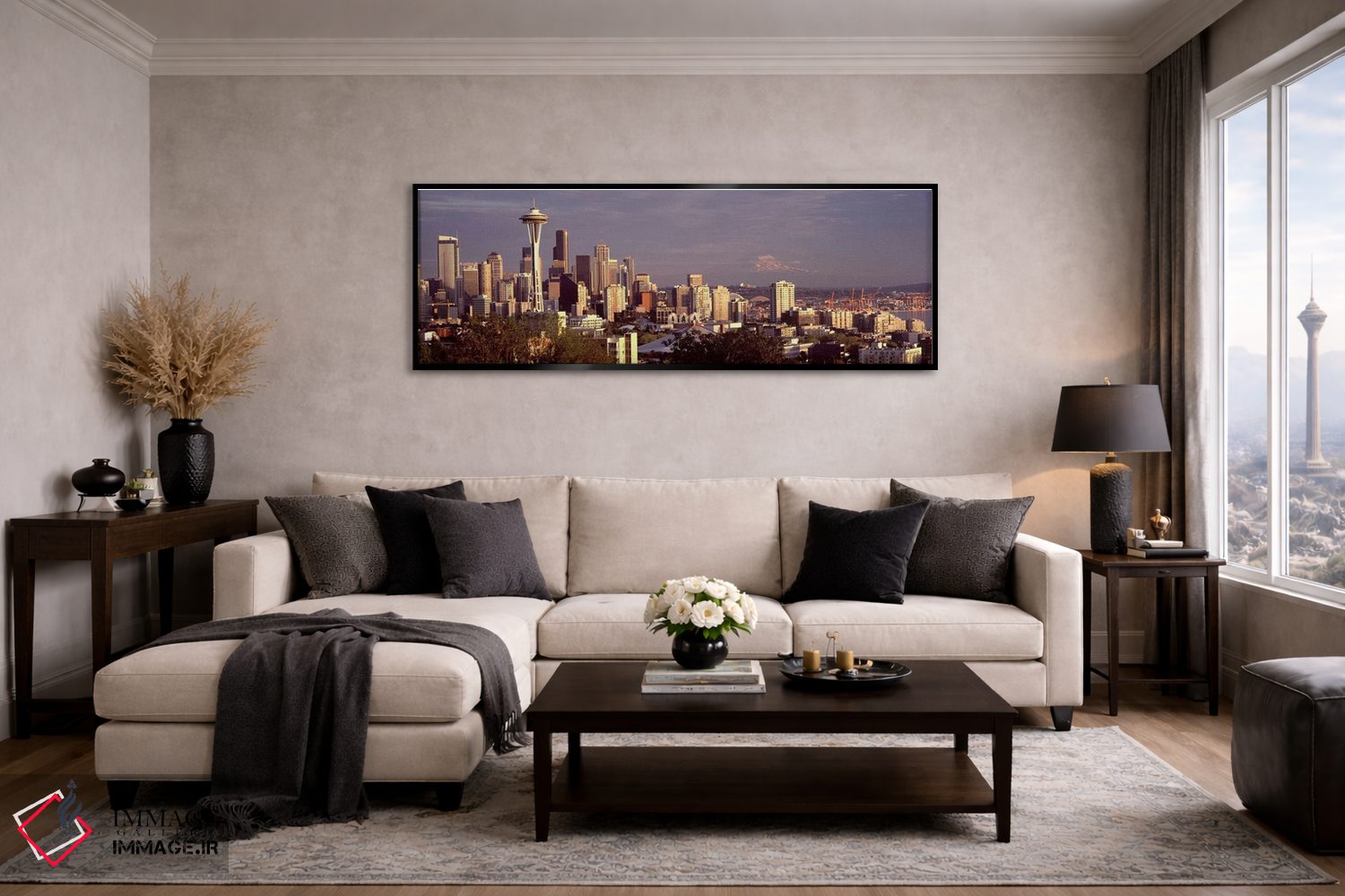 تابلو دکوراتیو Space Needle, Seattle, King County, Washington State, U… اثر پانورامیک ایمجز - D6B