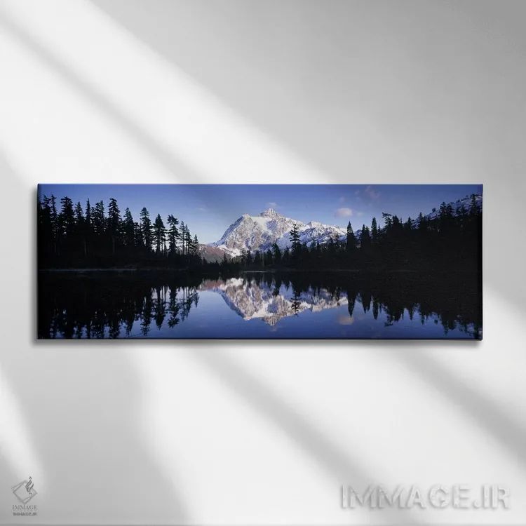 تابلو دکوراتیو Mt Shuksan, Picture Lake, North Cascades National Park… اثر پانورامیک ایمجز - نمای روبهرو روی دیوار