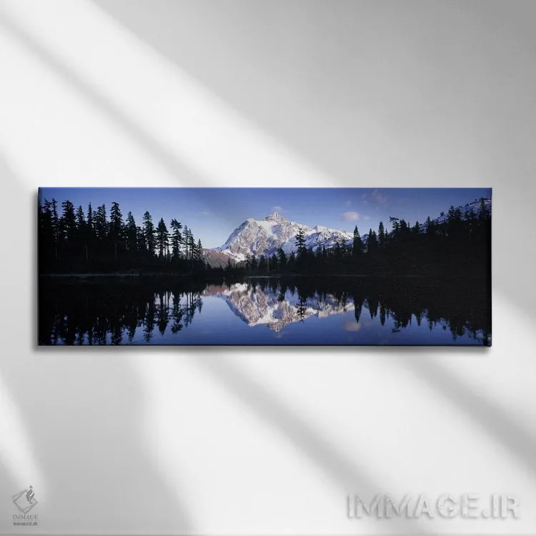 تابلو دکوراتیو Mt Shuksan, Picture Lake, North Cascades National Park… اثر پانورامیک ایمجز - نمای روبهرو روی دیوار