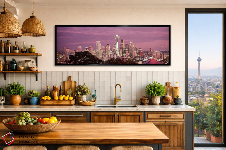 تابلو دکوراتیو Space Needle, Seattle, King County, Washington State, U… اثر پانورامیک ایمجز - D2B