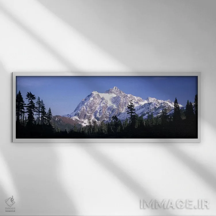 تابلو دکوراتیو Mt Shuksan, Picture Lake, North Cascades National Park… اثر پانورامیک ایمجز - نمای قابدار سفید