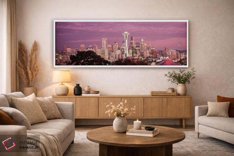 تابلو دکوراتیو Space Needle, Seattle, King County, Washington State, U… اثر پانورامیک ایمجز - D3W